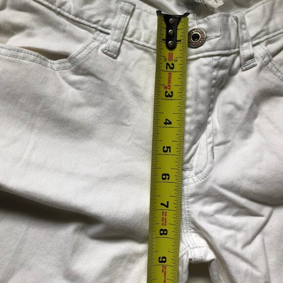 GAP LONG & LEAN STRETCH, WHITE, JEANS, SIZE 6R, BOOT CUT/FLARE - Picture 6 of 9